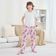 thumbnail image 6 of Pink Denim Hat Boot Pattern Pajama Pants Soft Lightweight Lounge Pants Bottoms Sleep Pants Warm Comfy, 6 of 9