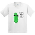 thumbnail image 3 of Inktastic Just Dill with It Chill Dill Pickle in Sunglasses Youth T-Shirt, 3 of 5