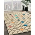 thumbnail image 3 of Ahgly Company Machine Washable Indoor Rectangle Abstract Camel Brown Area Rugs, 8' x 12', 3 of 7