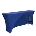 thumbnail image 2 of Your Chair Covers - Spandex 6 Ft x 18 Inches Open Back Rectangular Table Cover Royal Blue for Wedding, Party, Birthday, Patio, etc., 2 of 7