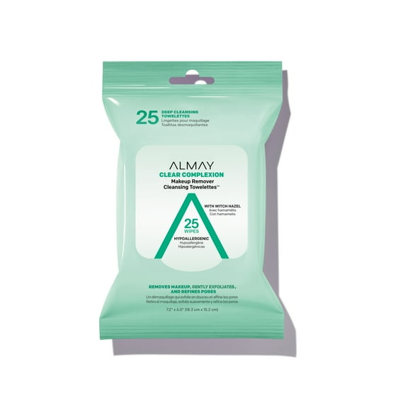 Almay Clear Complexion Makeup Remover Cleansing Towelettes, 25 count