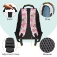 thumbnail image 4 of KEIAHUAN Pink Bow Deer School Backpack for Girls, Smooth Double Zippers Daypack, Large Capacity 17 Inch Bookbag Fits 14 Inch Laptop, Dual Side Mesh Holders for Boys Kids Field Trips, 4 of 7