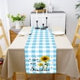thumbnail image 2 of Nappe Décorative en Coton Long Motif Tournesol à Carreaux, 2 of 5