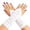 X1 White, variant on Ticikt Women's Sparkly Sequin Shiny Arm Warmers Wrist Length Fingerless Gloves Shimmer for Disco Party,Color:Black