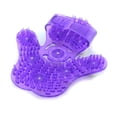 thumbnail image 2 of Guante de masaje en forma de palma, masajeador corporal con 9 rodillos de 360 grados, bola de rodillos de metal, cuidado corporal de belleza (púrpura) Xemadio SNFLD1708, 2 of 9
