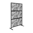 Metal Privacy Screen Laser Cut Decorative Steel Privacy Panel Metal