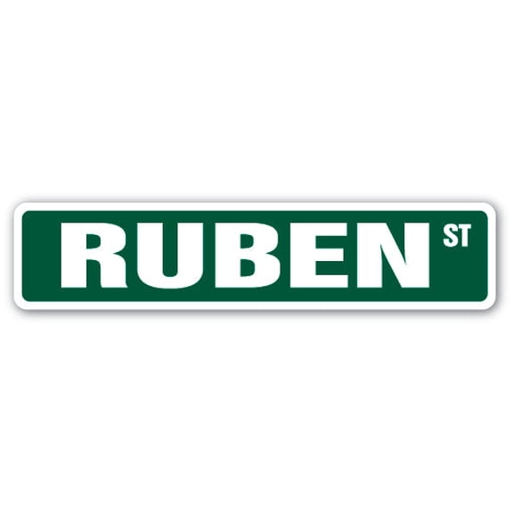 RUBEN Street Sign Childrens Name Room Sign | Indoor/Outdoor |  18" Wide
