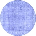 thumbnail image 1 of Ahgly Company Indoor Round Persian Blue Traditional Area Rugs, 6' Round, 1 of 4