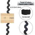 thumbnail image 2 of 54.7Yards Wavy Bending Ribbon Rick Rack Fringe Trim RIC Rac Webbing Edge Lace Fringe, 2 of 8