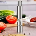 thumbnail image 2 of Salt and Pepper Mill Set, Stainless Steel Grinder One Hand Operation 2 Pack, 2 of 4