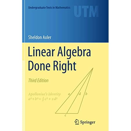 Pre-Owned Linear Algebra Done Right (Paperback) 3319307657 9783319307657