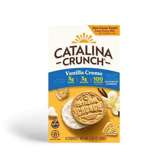 Catalina Crunch Sandwich Cookies, Vanilla Creme, 5.92 oz