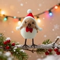 thumbnail image 6 of Summer Savings karymi Christmas Foam Bird Ornaments 5.91x3.94-Inch Red Scarf Hat Decoration with Clip for Tree Branches Indoor Outdoor Decor Christmas Decor Super Savings Week Savings Week, 6 of 6