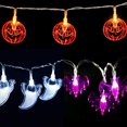 thumbnail image 4 of Luces de Halloween, luces de esqueleto, luces decorativas de Halloween, luces de Halloween de 3 m y 20 LED, luces espeluznantes de Halloween, luces de calabaza, 4 of 5