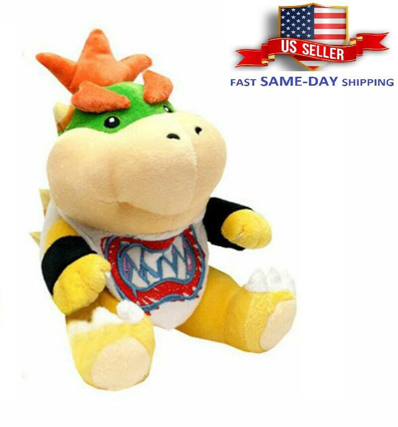 Super Mario Bros.Baby Bowser Koopa Jr & King Bowser Stuffed Plush Doll Toy Gift 
