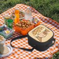 thumbnail image 3 of Yuyamidu Kawaii Capybara Lunch Bag Kids Thermal Picnic Cool Bags Leakproof Portable Lunch Box with Adjustable Strap Large Thermal Cooler Bag for School Camping Picnic, 3 of 6