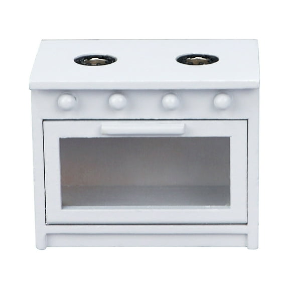 LOLIPPYY Wooden Kitchen Stove for Dollhouse, Toy Accessory for Kids and Collectors