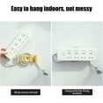 thumbnail image 5 of Vrorvz Self Adhesive Desktop Socket Holder Easy Install Punch Free ABS Power Strip Organizer for Home Office Under Desk Cable Management Supports 6 Max Load, 5 of 8