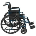 thumbnail image 2 of Drive Medical Fauteuil Roulant Pliant Léger Bleu avec Siège de 20 Pouces, 2 of 8