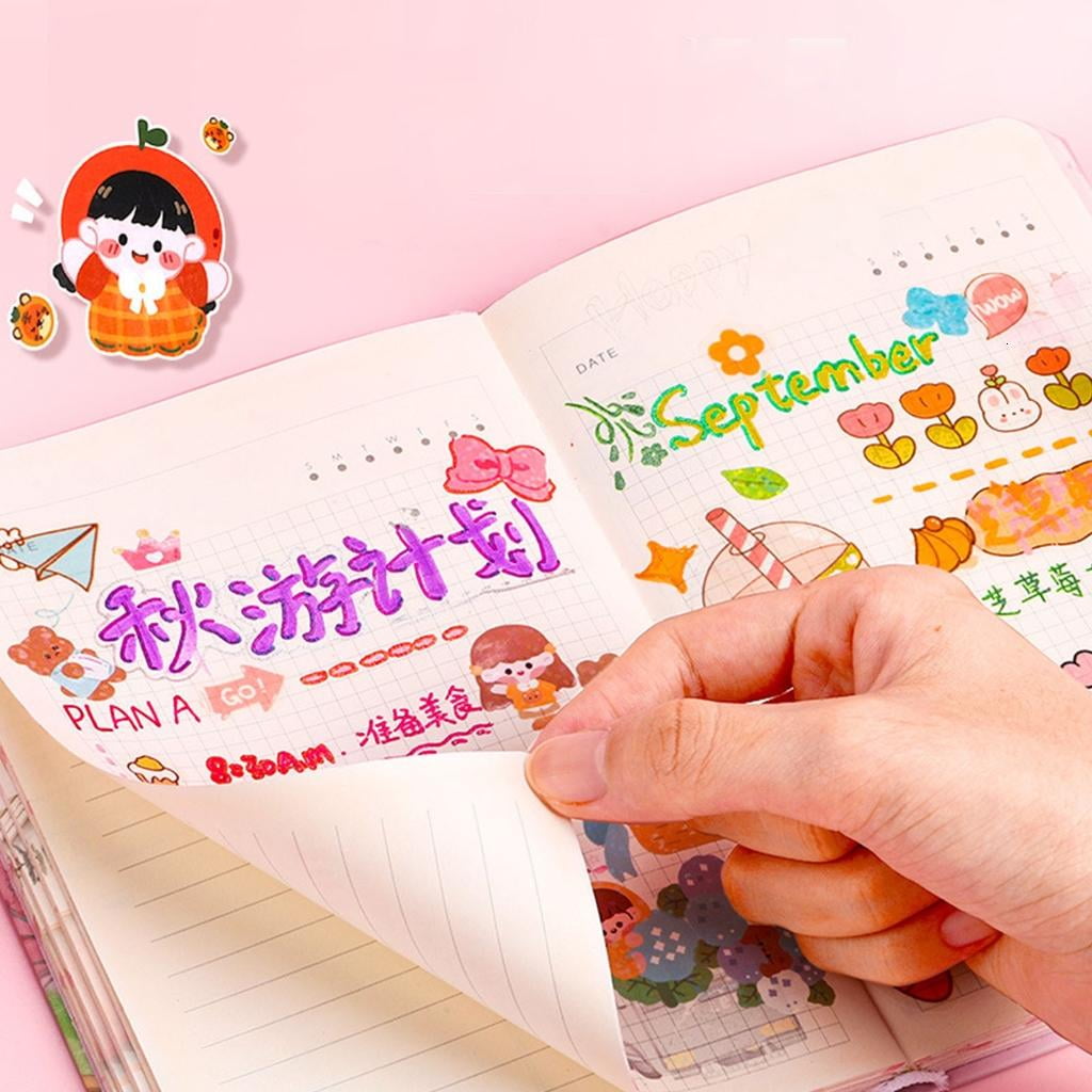 Giaone Retractable Colored Gel Pen Glittering Gel Inks Pen for Scrapbooking Journal