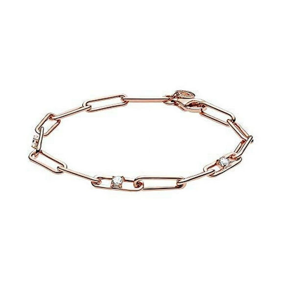 PANDORA Link Chain & Stones Bracelet, 7.9"