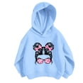 thumbnail image 4 of Kids Print Personality Hoodie Pullover Sweatshirt No Pocket Long Sleeve Crewneck Casual Sporty Tops, 4 of 4
