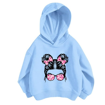 

Boys Sweatshirts Sports Casual Print Personality No Pocket Suitable Warm Cmofort Autumn Winter Pullovers for Teen Girls
