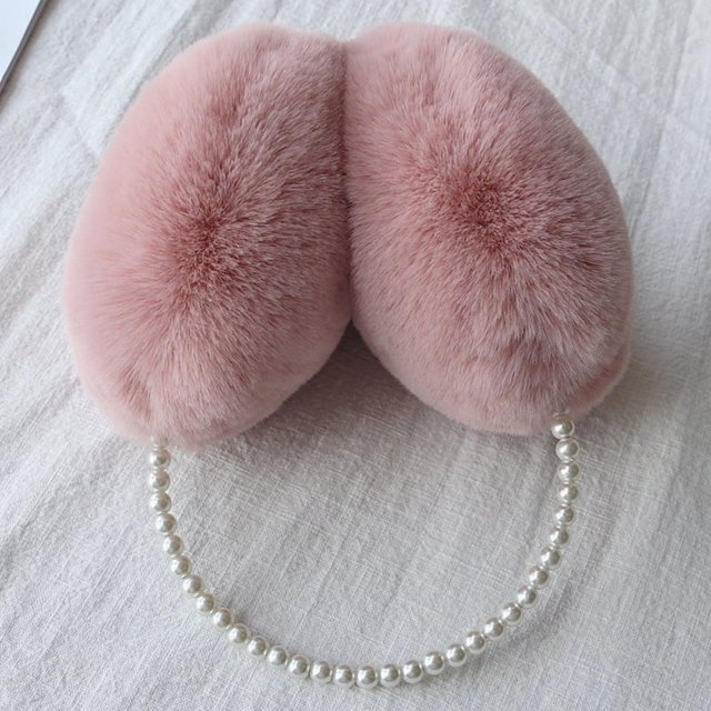Orejeras de pan, orejeras cálidas, orejeras de felpa para hombres y mujeres, orejeras para padres e hijos, orejeras de conejo