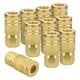 thumbnail image 1 of 1/4-Inch Brass Female Industrial Coupler,10 Pack Quick Connect Air Couplers NPT Internal for Air Hos, 1 of 5