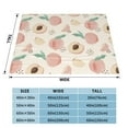 thumbnail image 4 of XMXT Throw Blanket, Pink Peaches Print Machine Washable Blankets for Sofa, 40 x 30 inches, 4 of 9