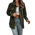 thumbnail image 2 of CAICJ98 Denim Jacket for Women Women's Hooded Sweatshirts Casual Long Sleeve Oversized Hoodies Zip Up Jackets with Pockets Army Green,S, 2 of 4