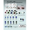 thumbnail image 3 of Glasstic Realistic Doll Eyes Japan Made for Halloween Props, Masks, Dolls or Bears (Brown, 22mm), 3 of 3