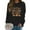 Black, variant on Fall Sweatshirts For Women Crew Neck Hoodless Sweatshirt Long Sleeve Casual Pullover Top Soft Comfortable Athletic Wear For Everyday