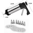 thumbnail image 2 of Cookie Presses Gun Set, Stainless Steel Cookie Biscuit Press/Icing Decorating Gun Sets, 2 of 5