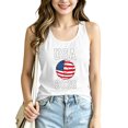 thumbnail image 2 of Women's Football Graphic Tank Tops, Women's Sleeveless Running Tank Top, Breathable Lightweight Sports Vest for Workout, Gym, Yoga, Training for Soccer Tournament 2026 White Size: 2XL, 2 of 5
