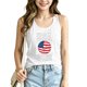 thumbnail image 2 of Women's Football Graphic Tank Tops, Women's Sleeveless Running Tank Top, Breathable Lightweight Sports Vest for Workout, Gym, Yoga, Training for Soccer Tournament 2026 White Size: M, 2 of 5