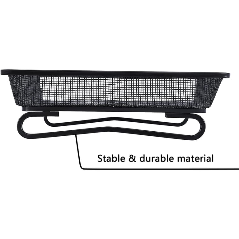 Ground Platform Bird Feeder Tray – 11 Inch Metal Mesh Seed Tray With Patterned Base, For Outdoor Garden
