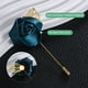 thumbnail image 2 of Uxcell 1-Conjunto de Pins de Flor para Hombres, Pin de Boutonnieres de Rosa Set Azul, 2 of 7