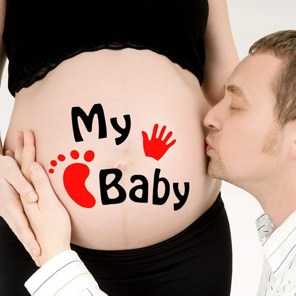 10Pcs Pregnancy Belly Stickers, Maternity Fun Expression Decals, Novelty Pregnant Woman Photo Props, Memorable Keepsakes for Expectant Mothers, Gift for Maternity - Suitable for Ages 14  Made of High