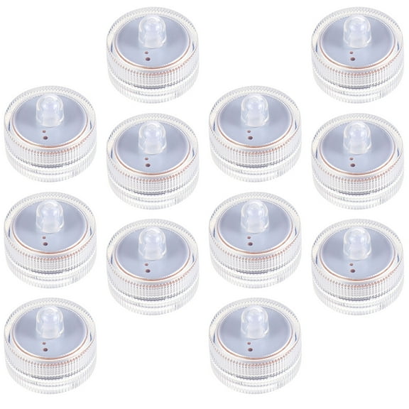 Raindrops  12 Pcs Solar Feature Waterproof Candle Light LED Lamps Tea Lights