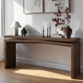 thumbnail image 3 of Tcbosik 65" Rectangular Console Table, Sofa Table Behind The Couch, Farmhouse Entryway Table for Entrance, Hallway, Living Room, Deep Rustic Brown, 3 of 8