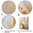 thumbnail image 3 of Designart "Glam Orange Beige composition III" Fashion Floater Framed Canvas Wall Art, 3 of 7