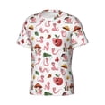 thumbnail image 5 of Vsdgher Cute Animal Print Men's Dry Fit Mesh Athletic Shirts Moisture Wicking Tennis T-Shirt Tops, 5 of 9