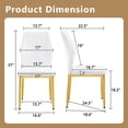 thumbnail image 4 of Sailvan Dining Chairs - 37 Inch Ergonomic PU Backrest, 4 of 9