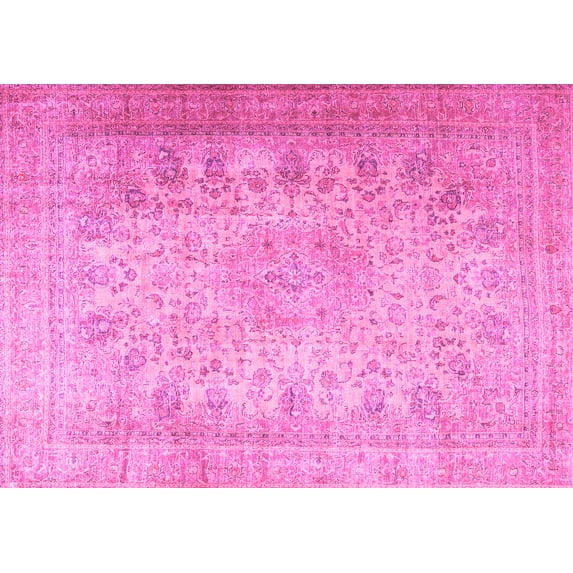 Ahgly Company Indoor Rectangle Persian Pink Traditional Area Rugs, 2' x 5'