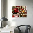 thumbnail image 4 of PRATYUS Rustic Kitchen Wall Art Food Wall Art Decor Fruit Painting Wall Art Red Theme Poster Dining Room Art Wall Decor Wood Board Canvas Prints for Restaurant Kitchen Home Decor 20x16in, 4 of 6