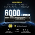 thumbnail image 2 of Nitecore EX7 Variable Beam  High Performance LED Rechargeable Flashlight, 2 of 14