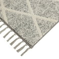 thumbnail image 6 of Mainstays Diamond Microfiber Plush Non-Skid Indoor 30" x 45" Accent Rug with Fringe - Grey/Ivory, 6 of 12
