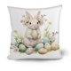 thumbnail image 1 of Uuiauoio Easter Bunny Rabbit Pillow Case Colorful Bunny Throw Pillow Cover Spring Holiday Decorative Throw Pillow Easter Pillowcase Square Cushion Cover for Couch, 1 of 6