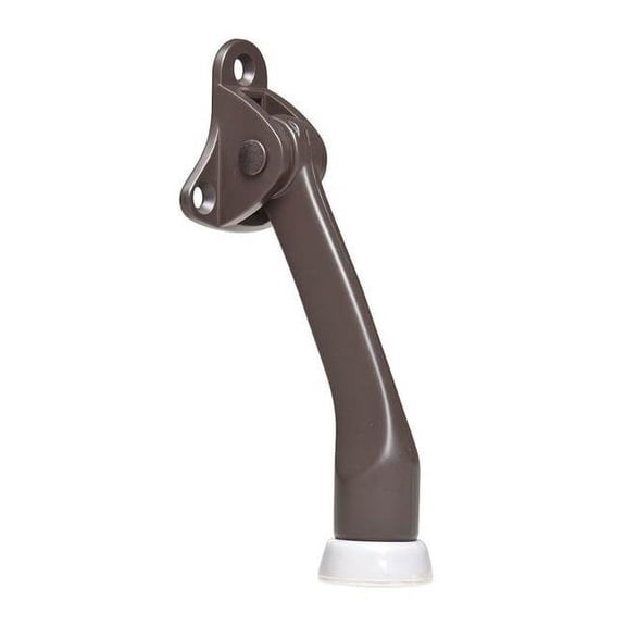 Lever Door Holder, Cast Zinc, Brown, 1-55/64"H x 1-39/64"W